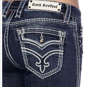 Rock Revival- (NWT) Bootcut Clover Dark Indigo